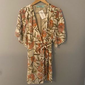 Karlie Velvet wrap dress. NWT small